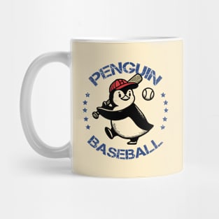 Penguin Baseball Mug